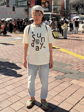 「coen（コーエン）のアイテム」を使った、KK1805さん（メンズ・167cm）の夏コーディネート
