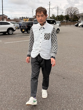 「FRAPBOIS（フラボア）のアイテム」を使った、KK1805さん（メンズ・167cm）の春コーディネート