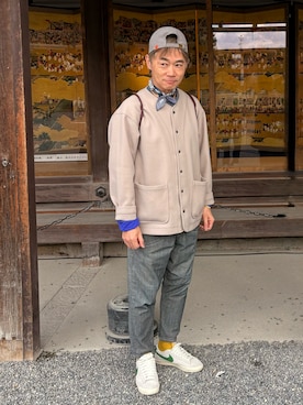 「coen（コーエン）のアイテム」を使った、KK1805さん（メンズ・167cm）の春コーディネート