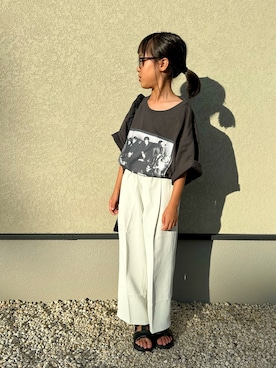 「アイテム（その他パンツ）」を使った、ニコとコハさん（キッズ・120cm）の夏コーディネート