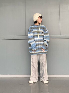 「Kaorinomori」｜「アイテム（ニットキャップ/ビーニー）」を使った、おおもとさん（レディース・150cm）の秋コーディネート