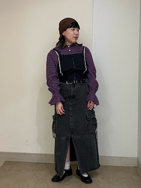 「バブーシュカ」｜おおもとさん（レディース・152cm）の夏コーディネート