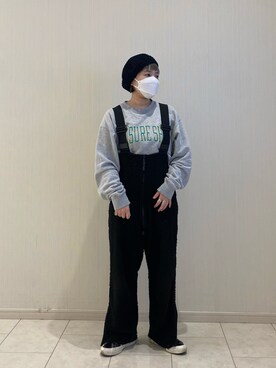 「Kaorinomori」｜「アイテム（ハンチング/ベレー帽）」を使った、おおもとさん（レディース・150cm）の冬コーディネート