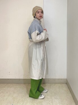 「Kaorinomori」｜「アイテム（ニットキャップ/ビーニー）」を使った、おおもとさん（レディース・150cm）の冬コーディネート