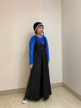 「Kaorinomori」｜「アイテム（ニットキャップ/ビーニー）」を使った、おおもとさん（レディース・150cm）の秋コーディネート