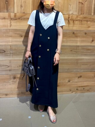 ワンピース AMERI 2WAY BUTTON DRESS Ameri（アメリ）の「2WAY BUTTON DRESS（ワンピース）」 - WEAR