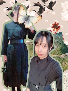 「アイテム（ベルト）」を使った、pickaliceさん（レディース・158cm）の秋コーディネート