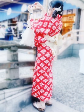 「アイテム（水着/着物・浴衣）」を使った、pickaliceさん（レディース・158cm）の夏コーディネート
