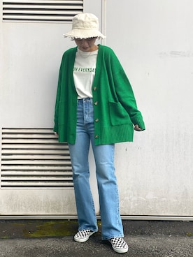 「アイテム（スリッポン）」を使った、✰AIMI✰さん（レディース・157cm・20代）の冬コーディネート