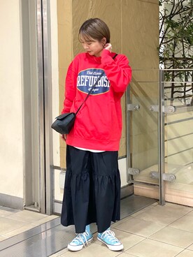 「Right-on（ライトオン）のアイテム（スウェット）」を使った、✰AIMI✰さん（レディース・157cm）の冬コーディネート