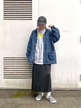 「アイテム（スリッポン）」を使った、✰AIMI✰さん（レディース・157cm・20代）の秋コーディネート