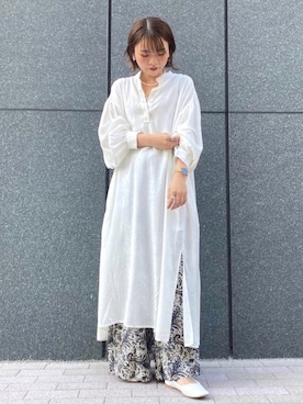 「アイテム（シャツワンピース）」を使った、✰AIMI✰さん（レディース・157cm）の春コーディネート