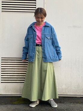 「HONEYSUCKLE ROSE（ハニーサックルローズ）のアイテム（デニムジャケット）」を使った、✰AIMI✰さん（レディース・157cm）の冬コーディネート