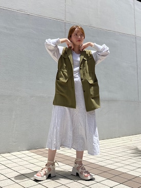 f.harukaさん（レディース・155cm）の夏コーディネート