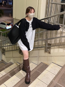 f.harukaさん（レディース・155cm）の冬コーディネート