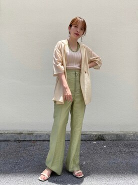 f.harukaさん（レディース・155cm）の夏コーディネート