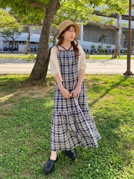 「ピクニック」｜f.harukaさん（レディース・155cm）の春コーディネート