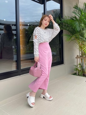 f.harukaさん（レディース・155cm）の夏コーディネート