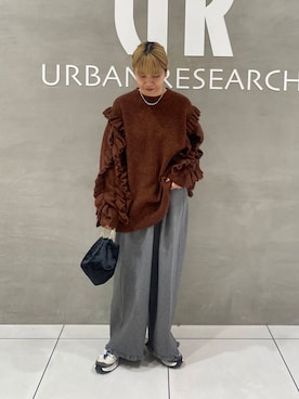 「kaene（カエン）のアイテム」を使った、fukaさん（レディース・164cm）の秋コーディネート