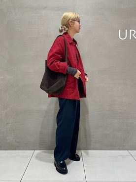 「アイテム（カバーオール）」を使った、fukaさん（レディース・164cm）の秋コーディネート