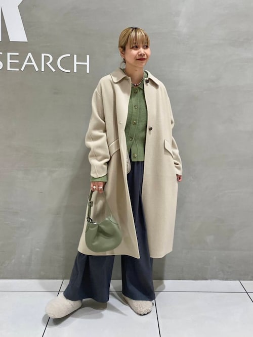 URBAN RESEARCH super120 リバーステンカラーコート ✍️super120