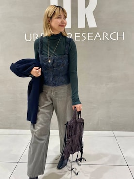 「イチ推しデニムコーデ」｜fukaさん（レディース・164cm）の秋コーディネート