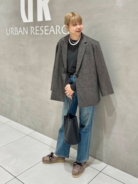 「イチ推しデニムコーデ」｜「アイテム（ジャケット/アウター）」を使った、fukaさん（レディース・164cm）の秋コーディネート