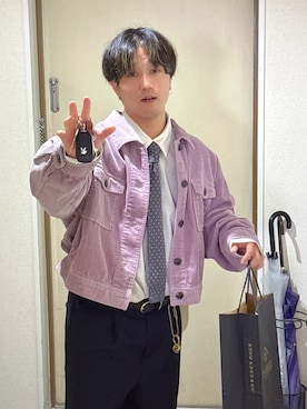 「アイテム（フォーマルスーツ/小物）」を使った、兎けんたさん（メンズ・148cm・20代）の秋コーディネート