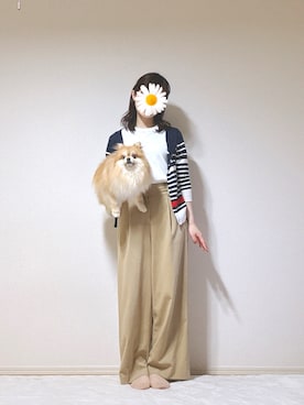 服の記録とそれに付き合わされる犬さんのコーディネート