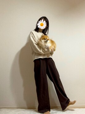 服の記録とそれに付き合わされる犬さんのコーディネート