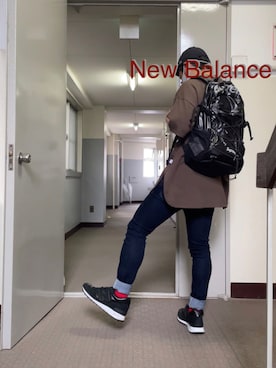 「靴下チラ見せ」｜「アイテム（キャップ）」を使った、むっくさん（メンズ・159cm）の秋コーディネート