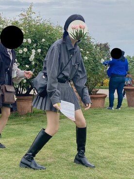 「AMOUR BOX（アムールボックス）のアイテム」を使った、光さん（レディース・151cm）の秋コーディネート