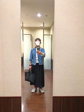 「orslow」｜「アイテム（スリッポン）」を使った、はむさん（レディース・158cm）の春コーディネート