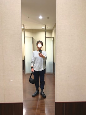 「レザーブーツ」｜「アイテム（アクセサリー）」を使った、はむさん（レディース・158cm）の秋コーディネート
