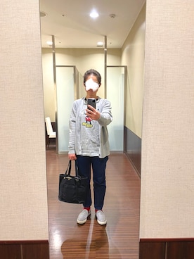 「ミッキー」｜「アイテム（腕時計）」を使った、はむさん（レディース・158cm）の春コーディネート