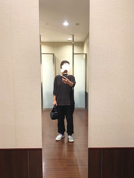 「orslow」｜「アイテム（スリッポン）」を使った、はむさん（レディース・158cm）の秋コーディネート