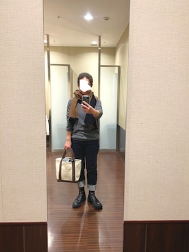 「Avaron（アヴァロン）のアイテム」を使った、はむさん（レディース・158cm）の冬コーディネート