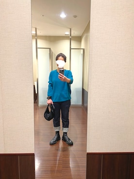 「カシミヤ」｜「アイテム（腕時計）」を使った、はむさん（レディース・158cm）の冬コーディネート