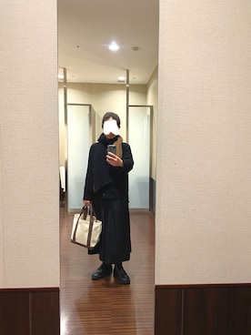 「L.L. Bean」｜はむさん（レディース・158cm）の冬コーディネート