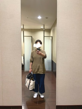 「markaware（マーカウェア）のアイテム（パンツ）」を使った、はむさん（レディース・158cm）の春コーディネート