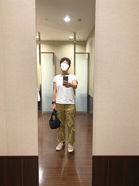 「orslow」｜「アイテム（スリッポン）」を使った、はむさん（レディース・158cm）の秋コーディネート