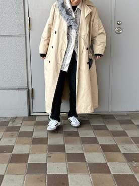 「Rodeo Crowns（ロデオクラウンズ）のアイテム（ジャケット/アウター）」を使った、asukaさん（レディース・152cm）の春コーディネート