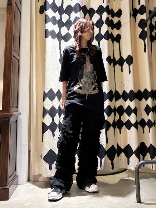 A.F ARTEFACT/エーエフ・アーティファクト/Damage Denim Tuck Wide