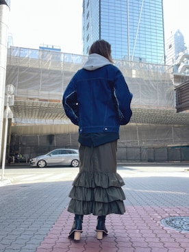 「AULA AILA」｜「アイテム（ブルゾン）」を使った、kazuyoさん（レディース・165cm）の冬コーディネート