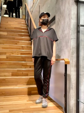 「ESSENTIAL（エッセンシャル）のアイテム」を使った、kazuyoさん（レディース・165cm）の春コーディネート