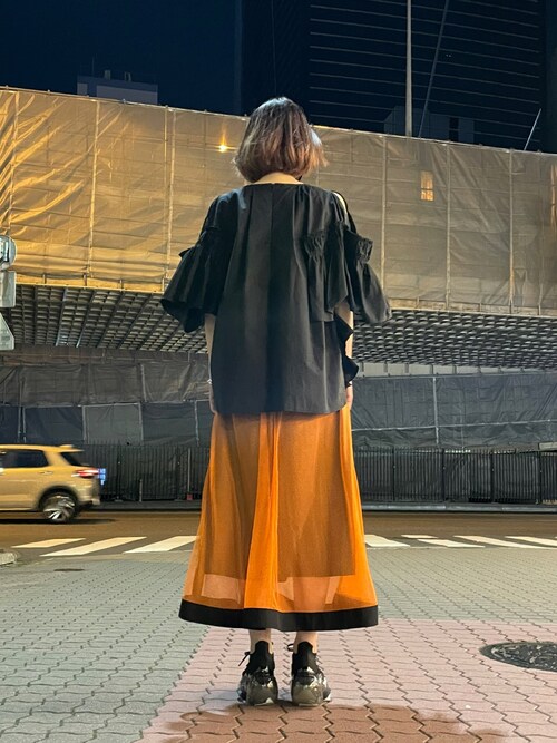 Risley リズレー リバーシブルメッシュフレアスカート Risley(リズレー) 別注リバーシブルメッシュフレアスカート