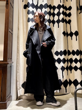 「アイテム（トレンチコート）」を使った、kazuyoさん（レディース・165cm）の秋コーディネート