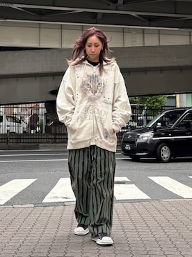 「柄パンツ」｜kazuyoさん（レディース・165cm）の秋コーディネート