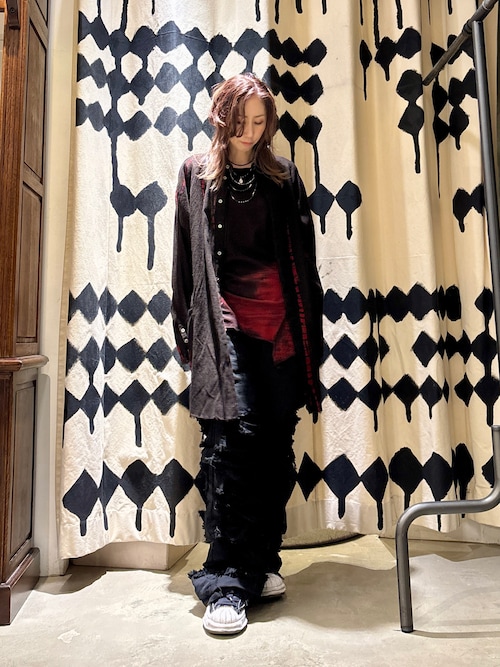KMRii（ケムリ） シャツ KMRii/ケムリ/Shadow Vine Long Flannel Shirt