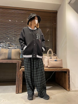 「STUD MUFFIN」｜「アイテム（ブルゾン）」を使った、kazuyoさん（レディース・165cm）の秋コーディネート